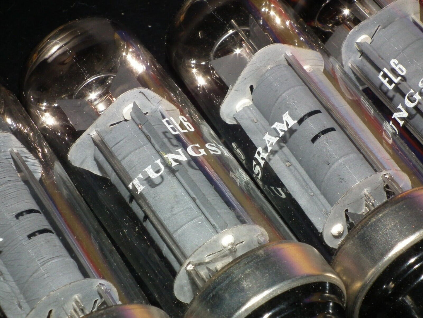 Platinum matched quad EL6 4699 Mazda Philips rebranded Tungsram, RARE Metal Base