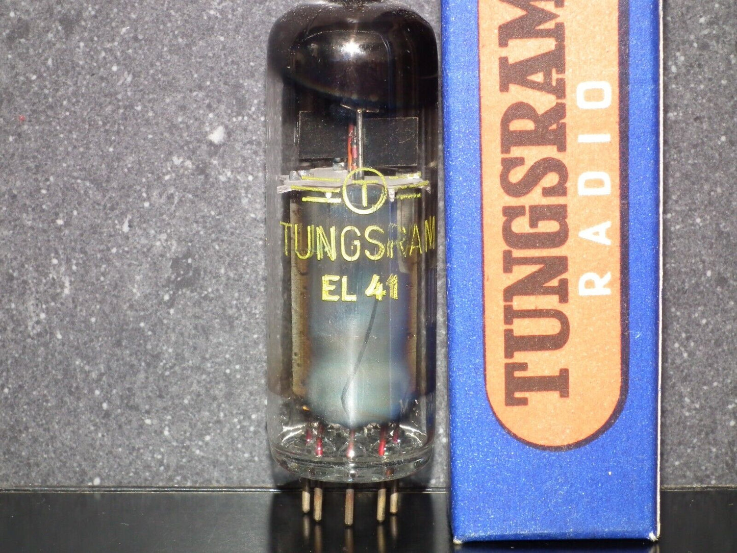 EL41 Tungsram NOS NIB Rare Foil Disc Getter Late 50s Made in Austria