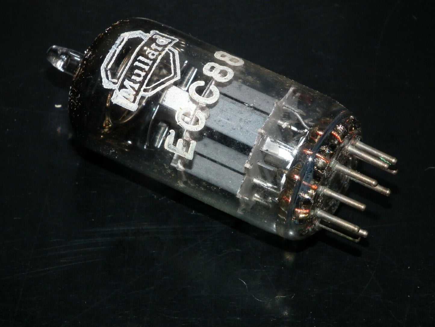 NOS NIB ECC88 Mullard 6DJ8 RARE Gray Shield Big O Getter Heerlen 1960