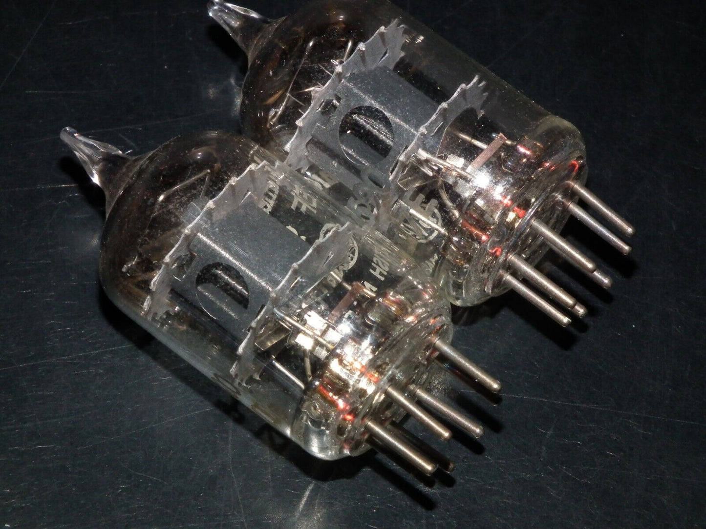 Matched Pair EF95 5654 6AK5W Mullard WHYTELEAFE Square Getter NOS Made in UK