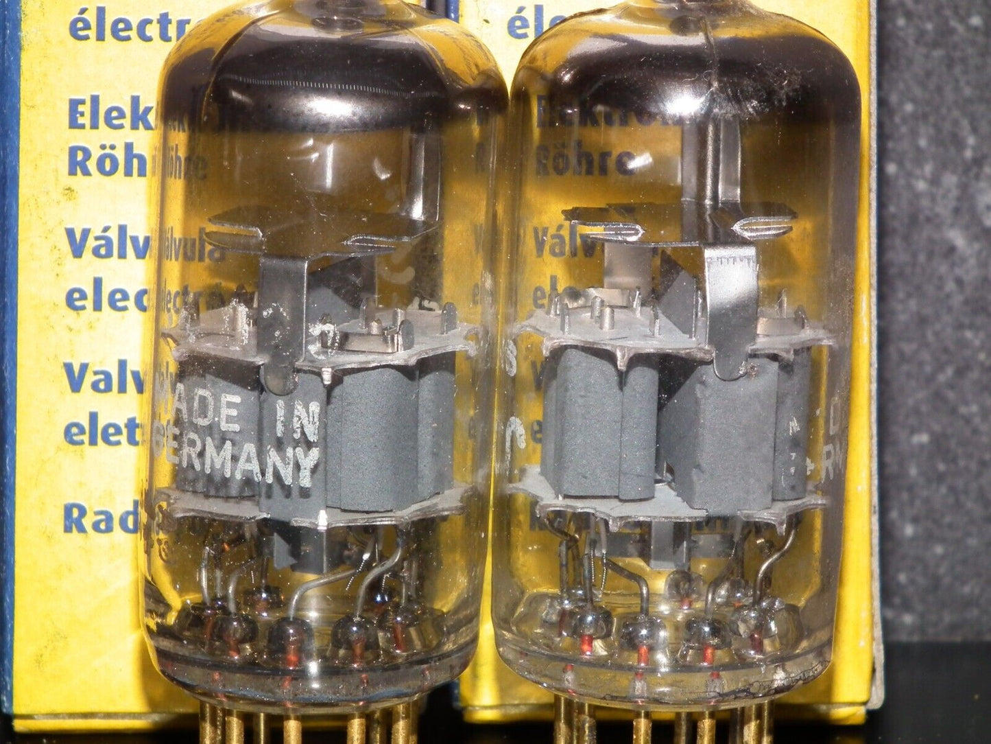 Platinum Matched Pair Siemens E88CC Used Tested NOS GRAY SHIELD The same codes