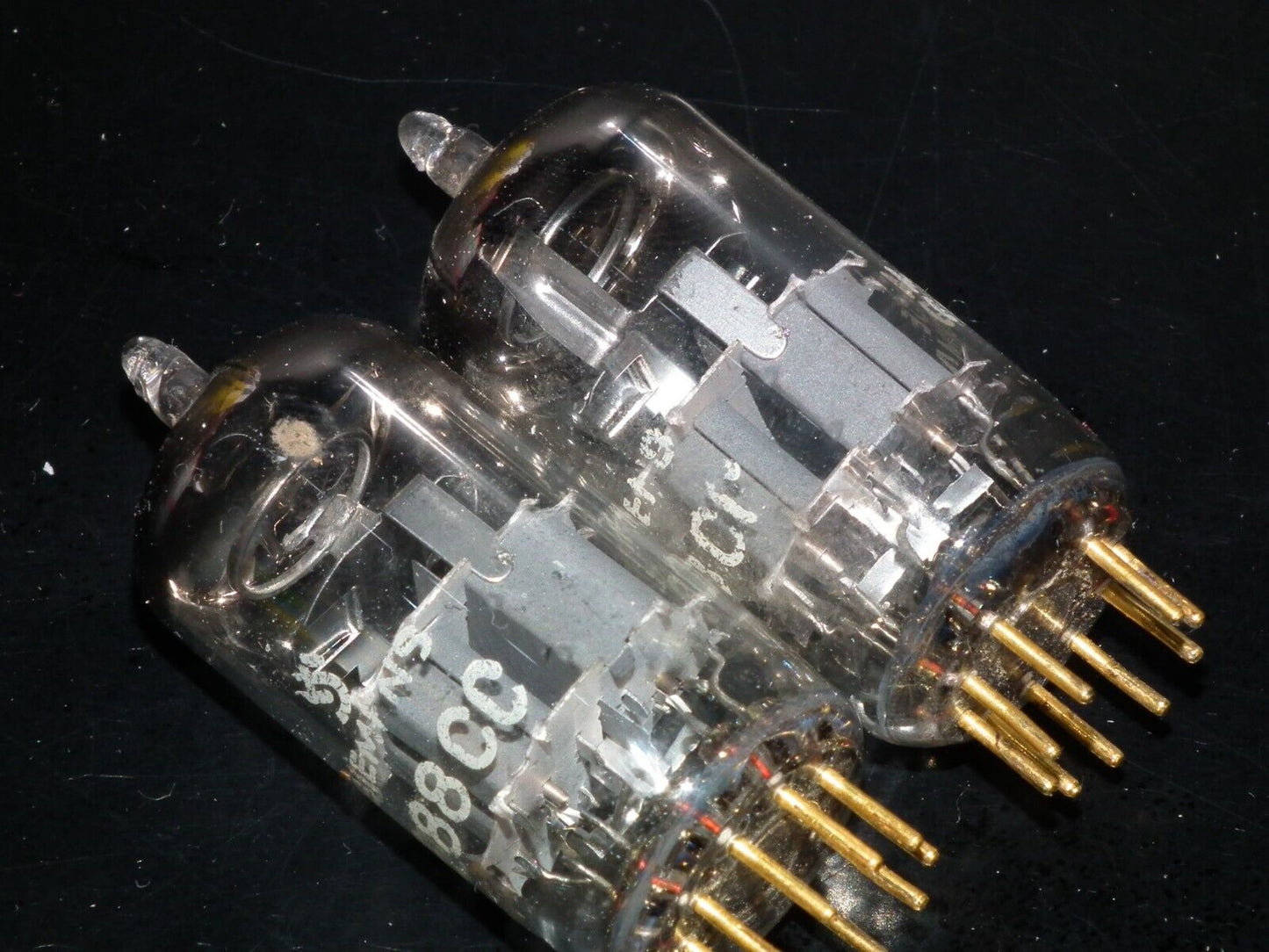 Platinum Matched Pair Siemens E88CC Used Tested NOS GRAY SHIELD A01 MP6