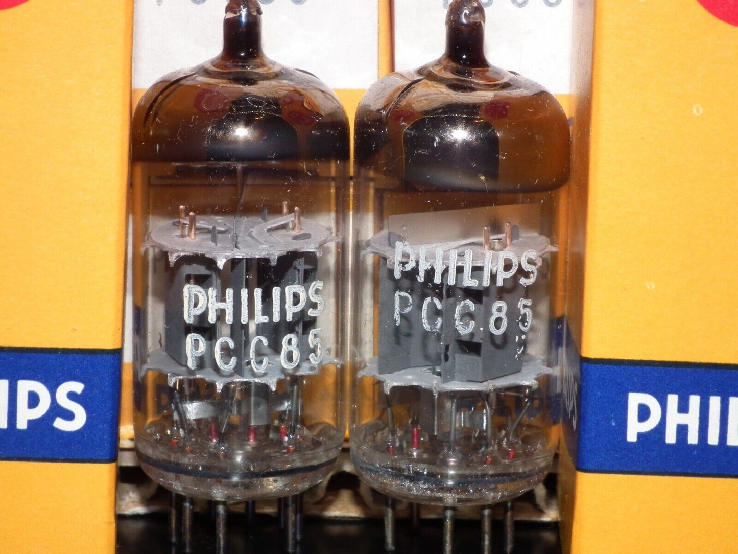 PCC85 Philips 9AQ8 Matched Pair (Two Tubes) NOS NIB