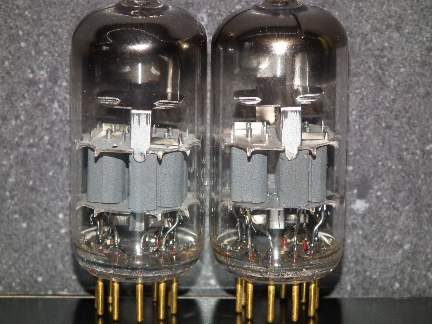 Platinum Matched Pair CCa Siemens E88CC ECC88 GRAY SHIELD Used Tested NOS 135%