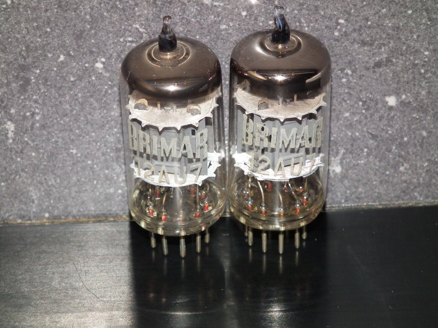 Matched Pair BRIMAR 12AU7 ECC82 Made In England Used 95%