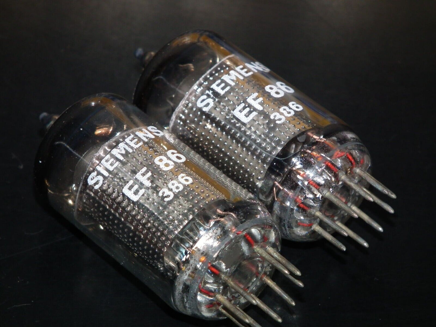 Platinum Matched Pair (2 pcs) EF86 Siemens NOS NIB 6267 Audio Pentodes Low Noise
