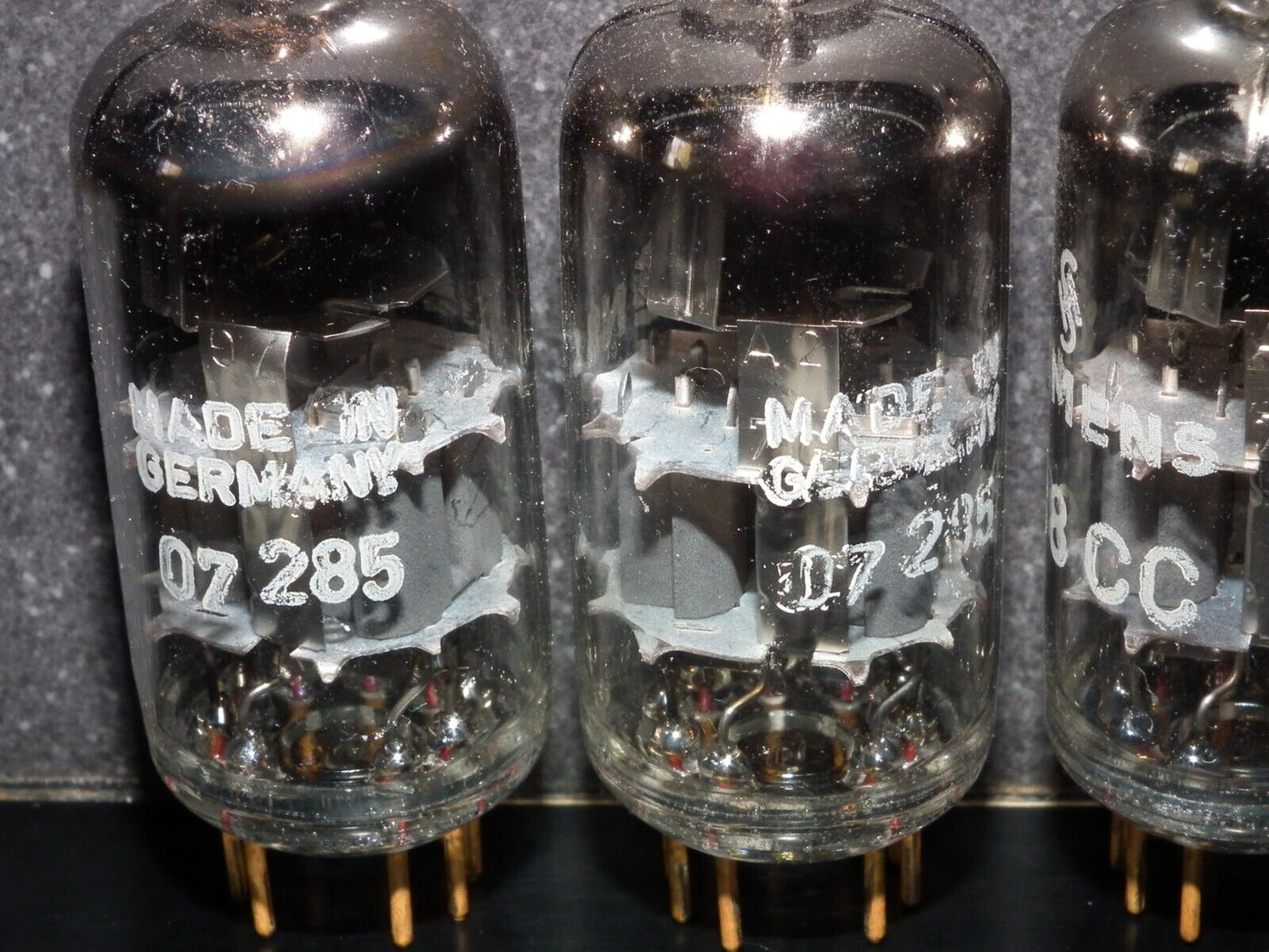 Platinum Matched Pair Siemens E88CC ~CCa Tested NOS Dual Stage Getter A27H Code