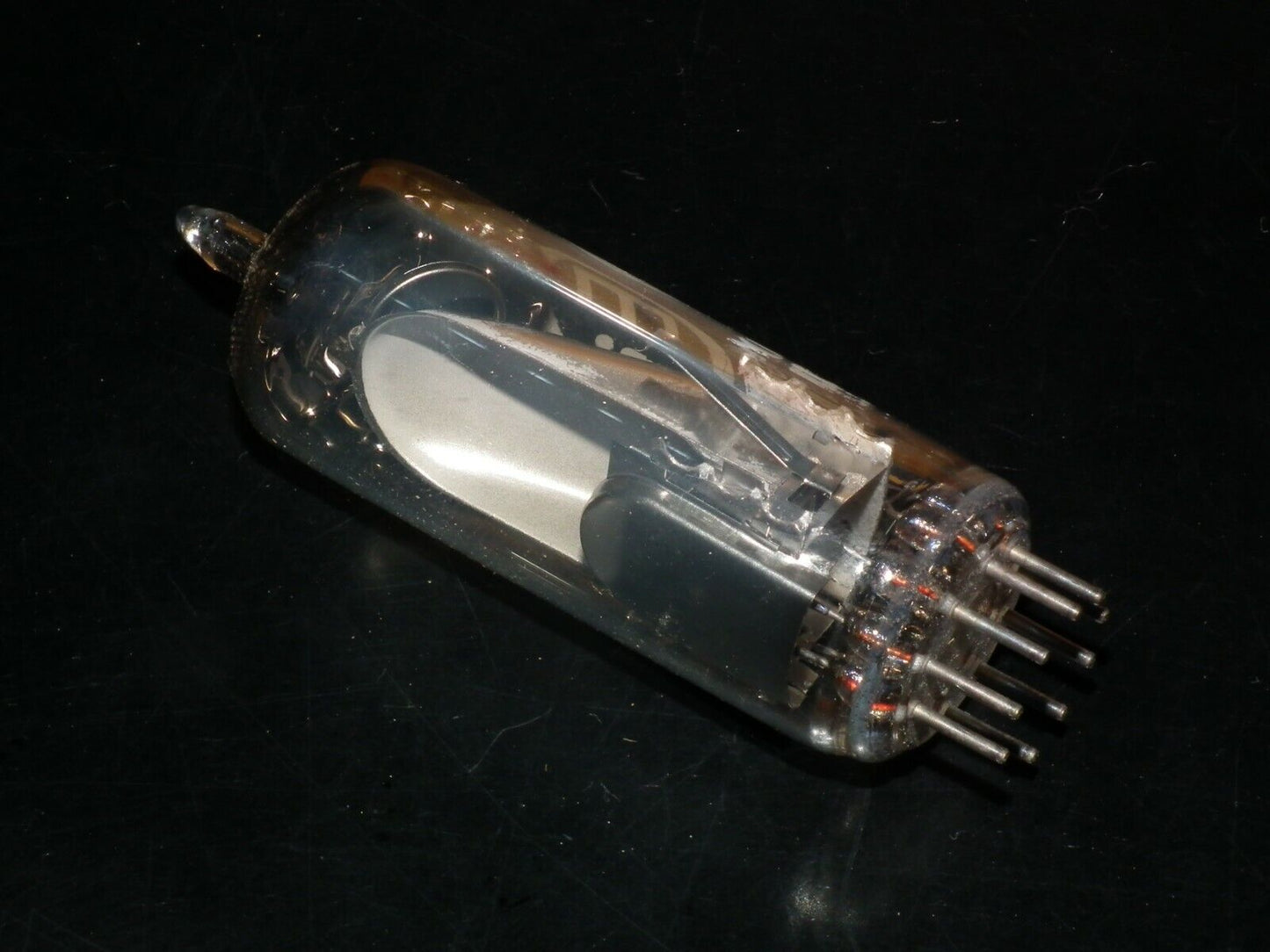 EM80 Philips EI Yugoslavia tuning eye tube Indicator NOS NIB O Getter late 60s