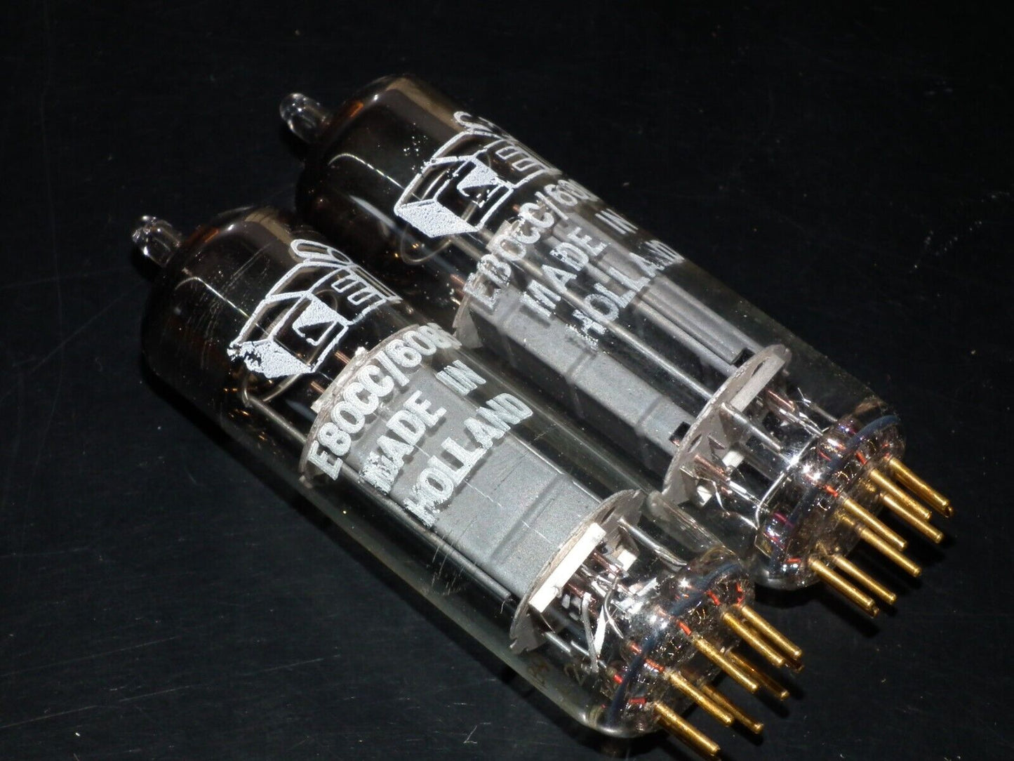 Philips E80CC 6085 Platinum Matched pair NOS NIB Rebranded CEI Heerlen Holland