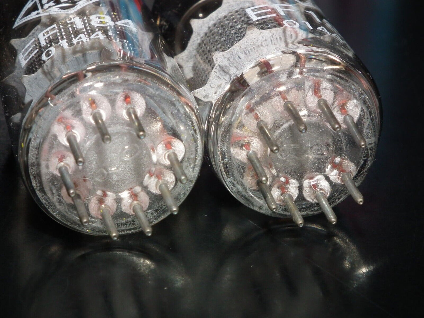 Platinum Matched Pair (2 tubes) EF184 Telefunken 6EJ7 West Germany