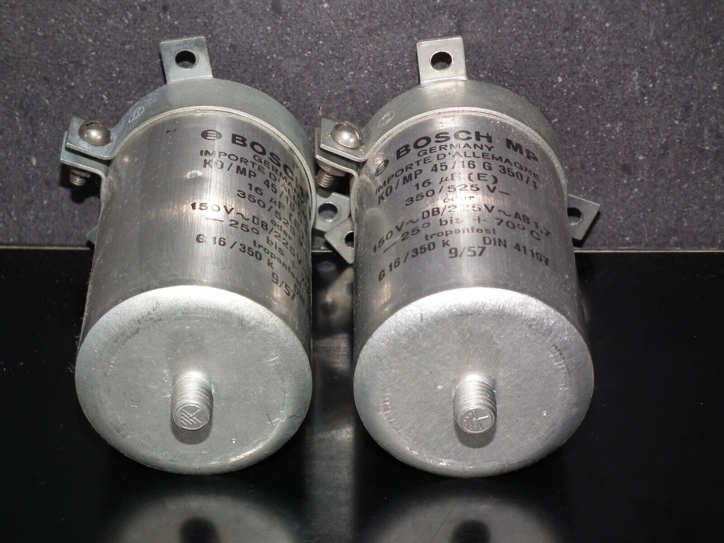 Genuine BOSCH PIO Capacitor 16mfd 525V West Germany September 1957