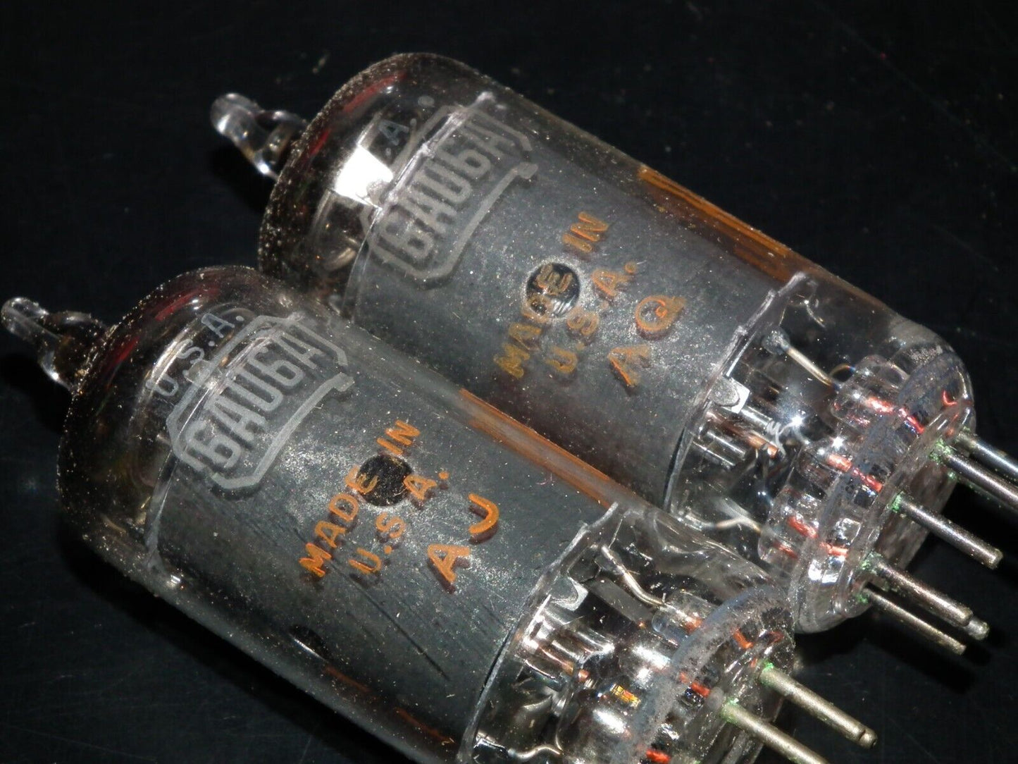 One (1 pcs) 6AU6A RCA EF94 Microphone pentode RARE Old Type - Low Noise Tested
