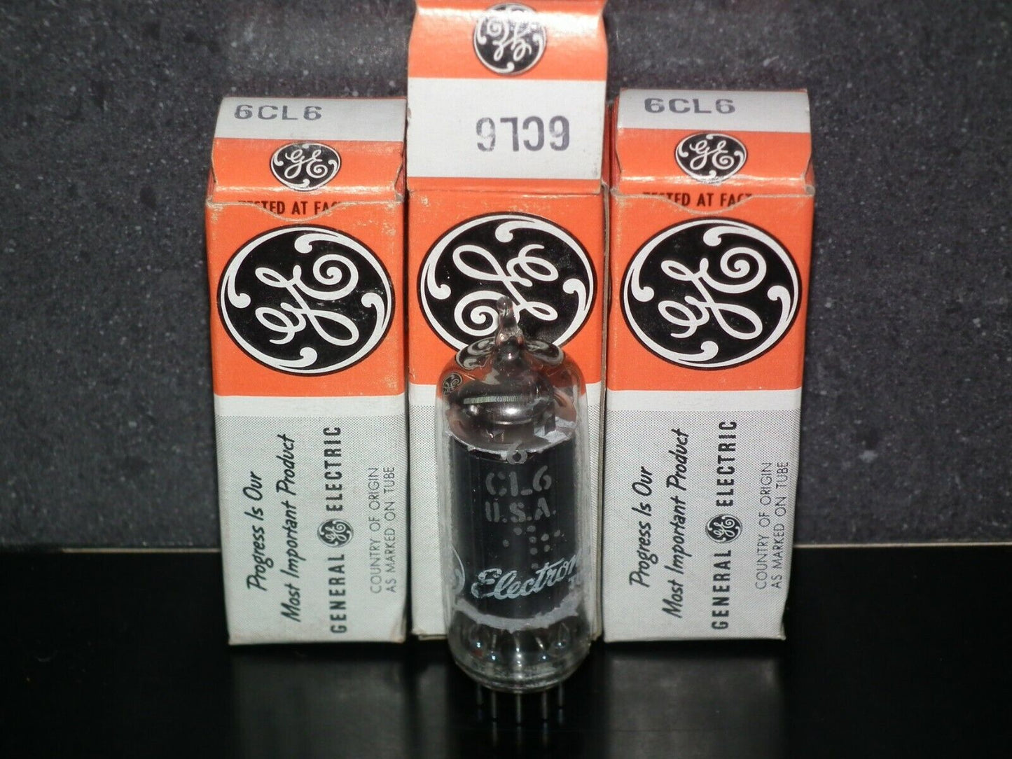 6CL6 GE NOS NIB vacuum tube AF pentode