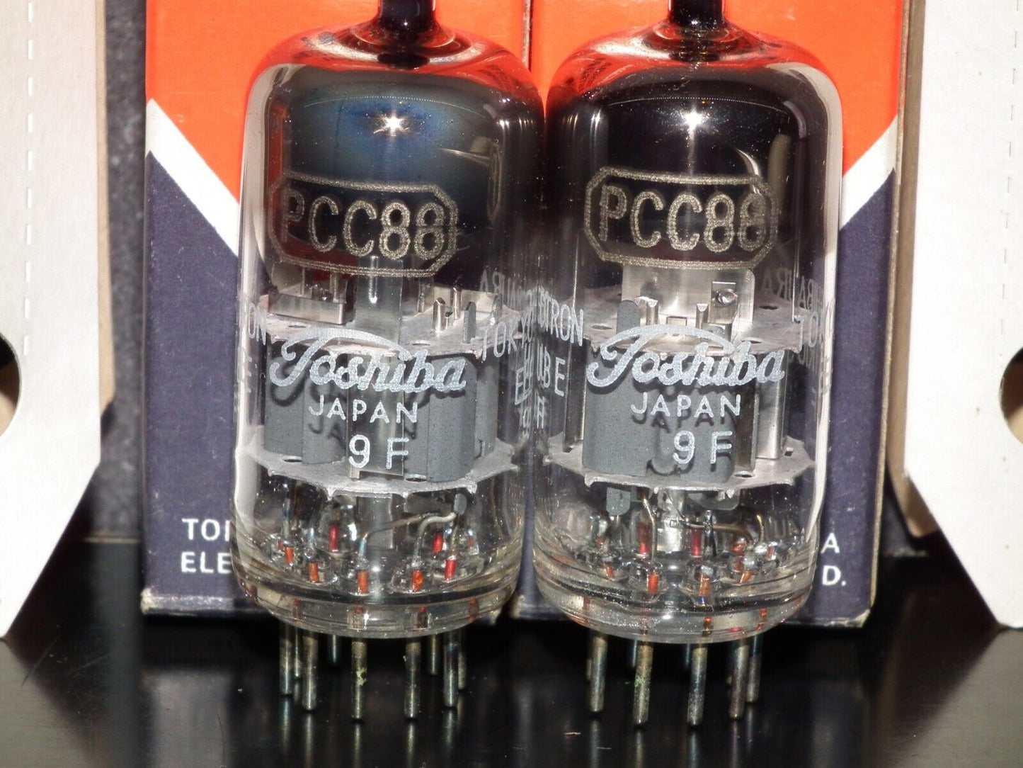 PCC88 Toshiba 7DJ8 Matched Pair ECC88 E88CC CCa Sub Made in Japan