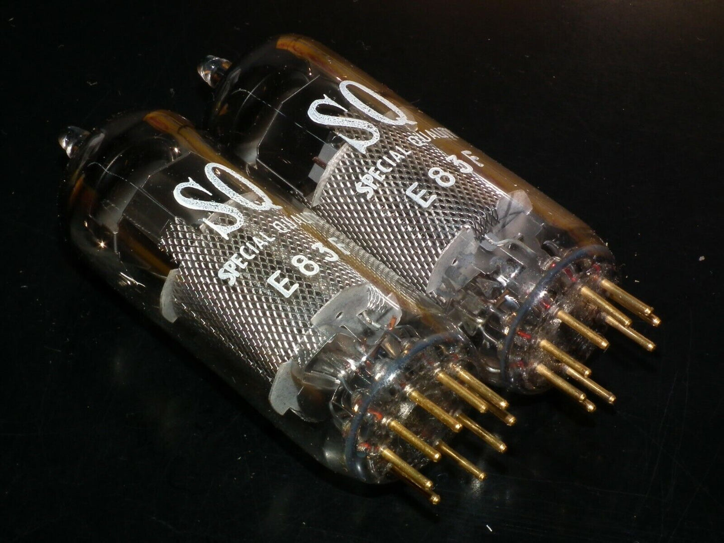 E83F Philips Matched Pair NOS NIB Heerlen Big round getter LOW Noise