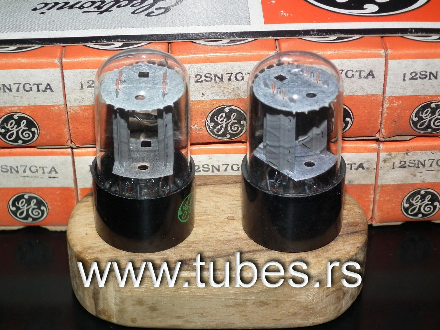 Rare Matched Pair General Electric 12SN7GTA NOS NIB