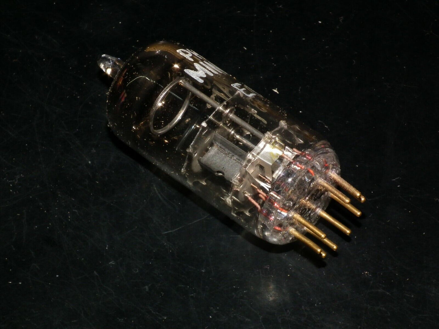 EC81 Philips NOS Low Noise Triode Delta Heerlen Code Early Version Code on Stem
