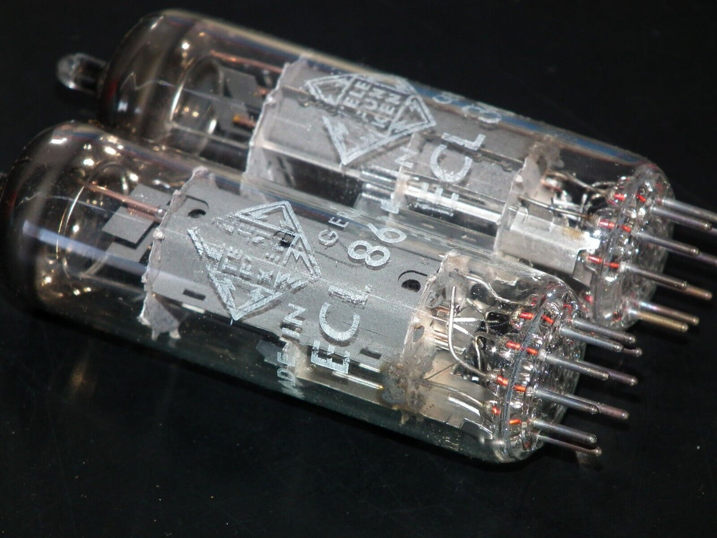 ECL86 Telefunken Platinum Matched Pair NOS NIB Made by Siemens Halske Munich