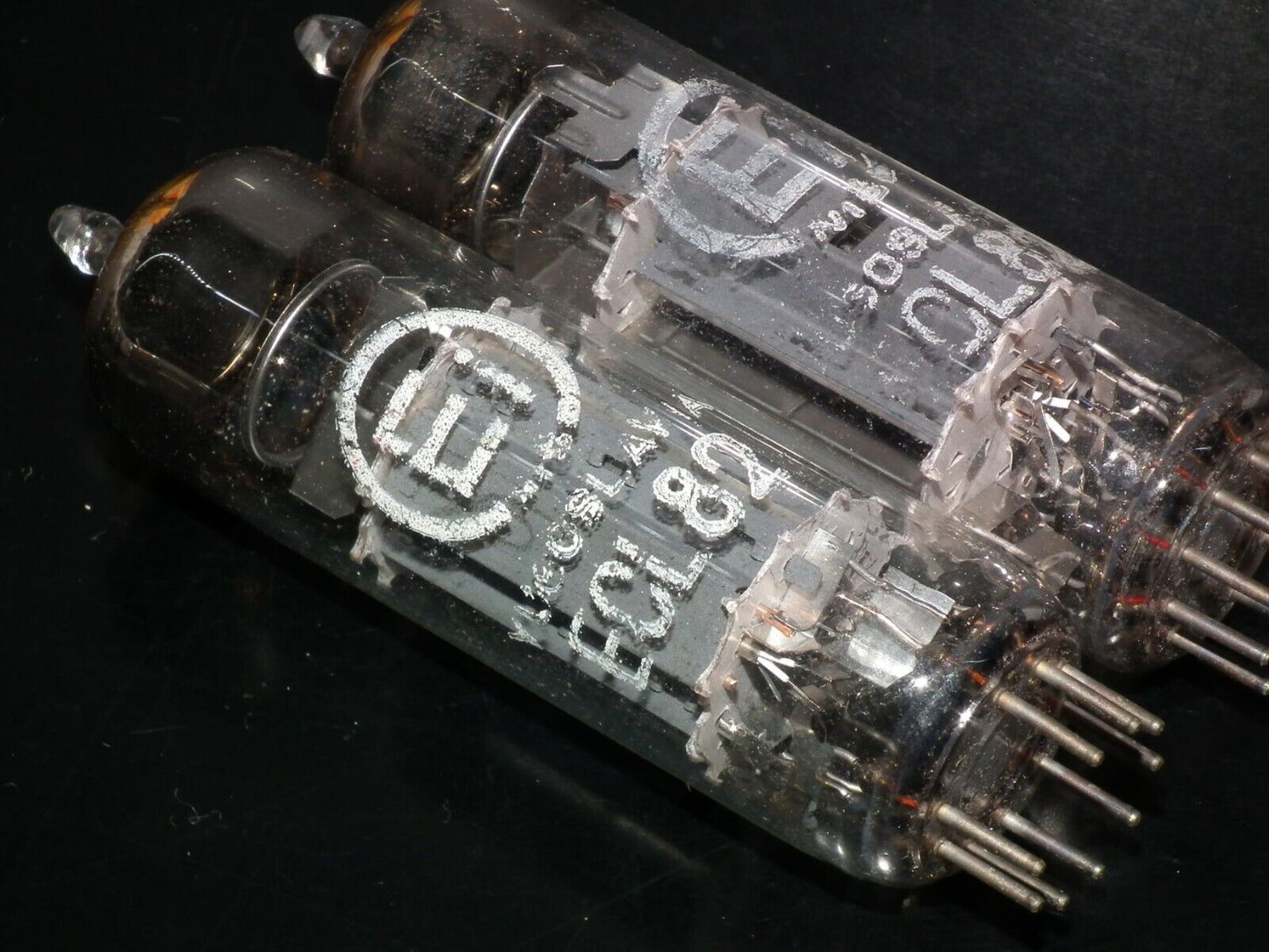ECL82 6BM8 EI Philips NOS Platinum matched pair, Yugoslavia