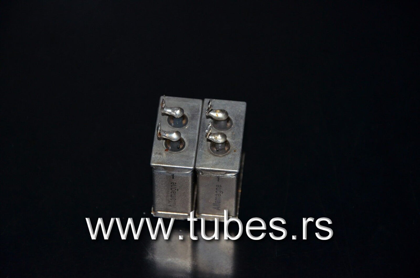Two vintage Siemens PIO capacitors 1uF 250V Klangfilm - West Germany tube audio