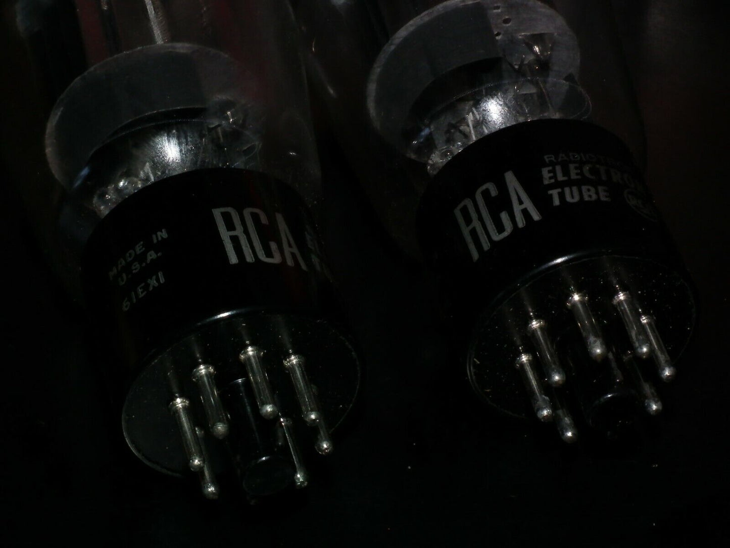 6AS7G RCA NOS NIB Platinum Matched Pair Coke Bottle The Same Codes 6080 ECC230