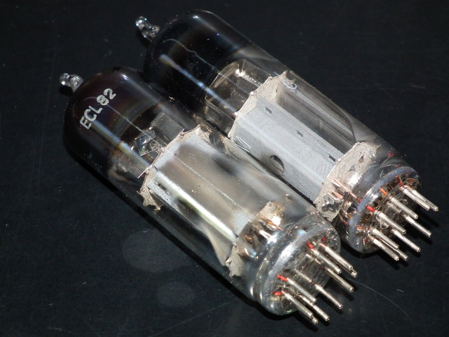 Platinum Matched Pair ECL82 Tungsram 6BM8 NOS Foil Getter