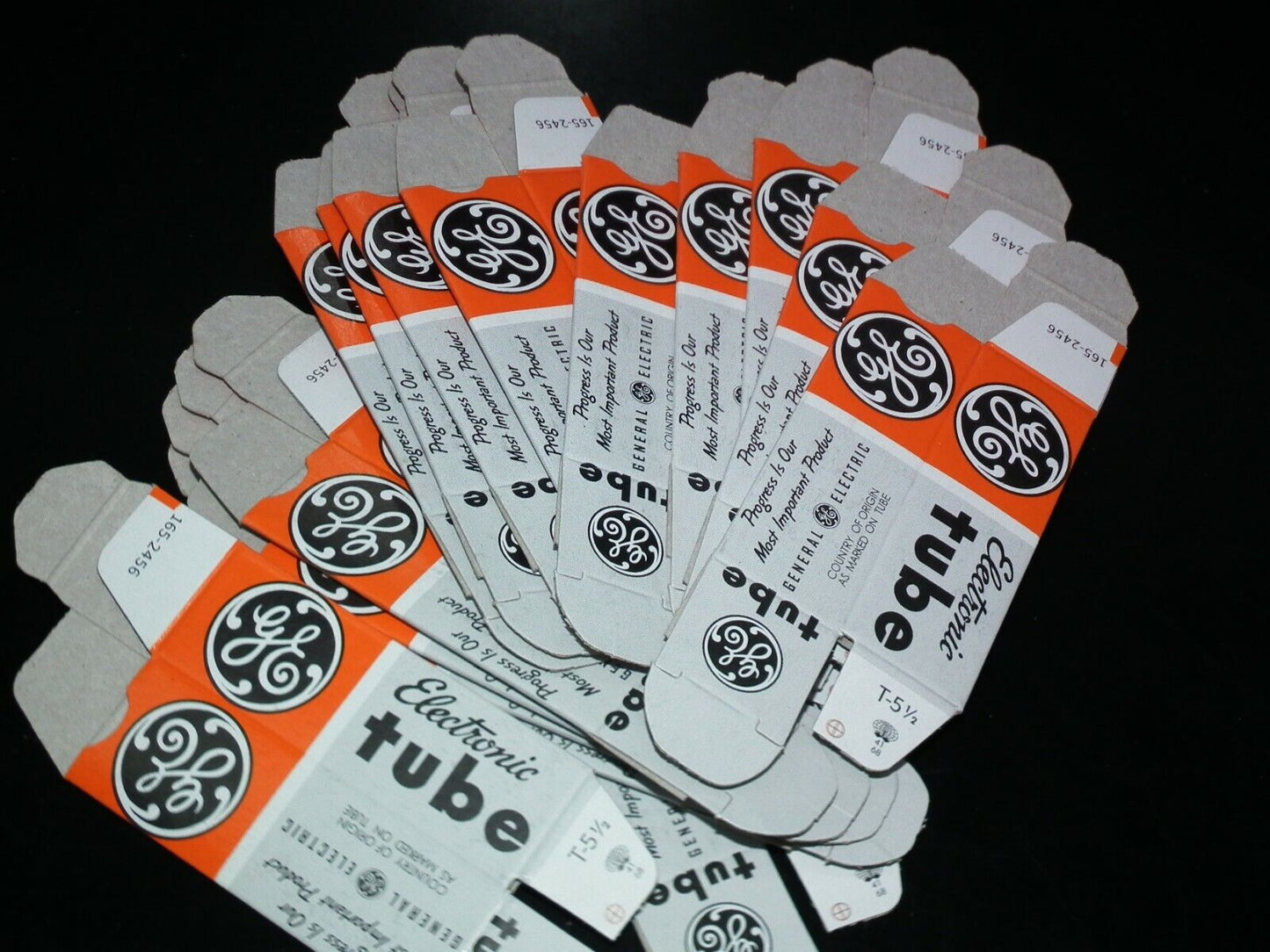 50PCS General Electric blank CARTON BOX for Audio Tubes ECC83 ECC803S 12AX7 6922