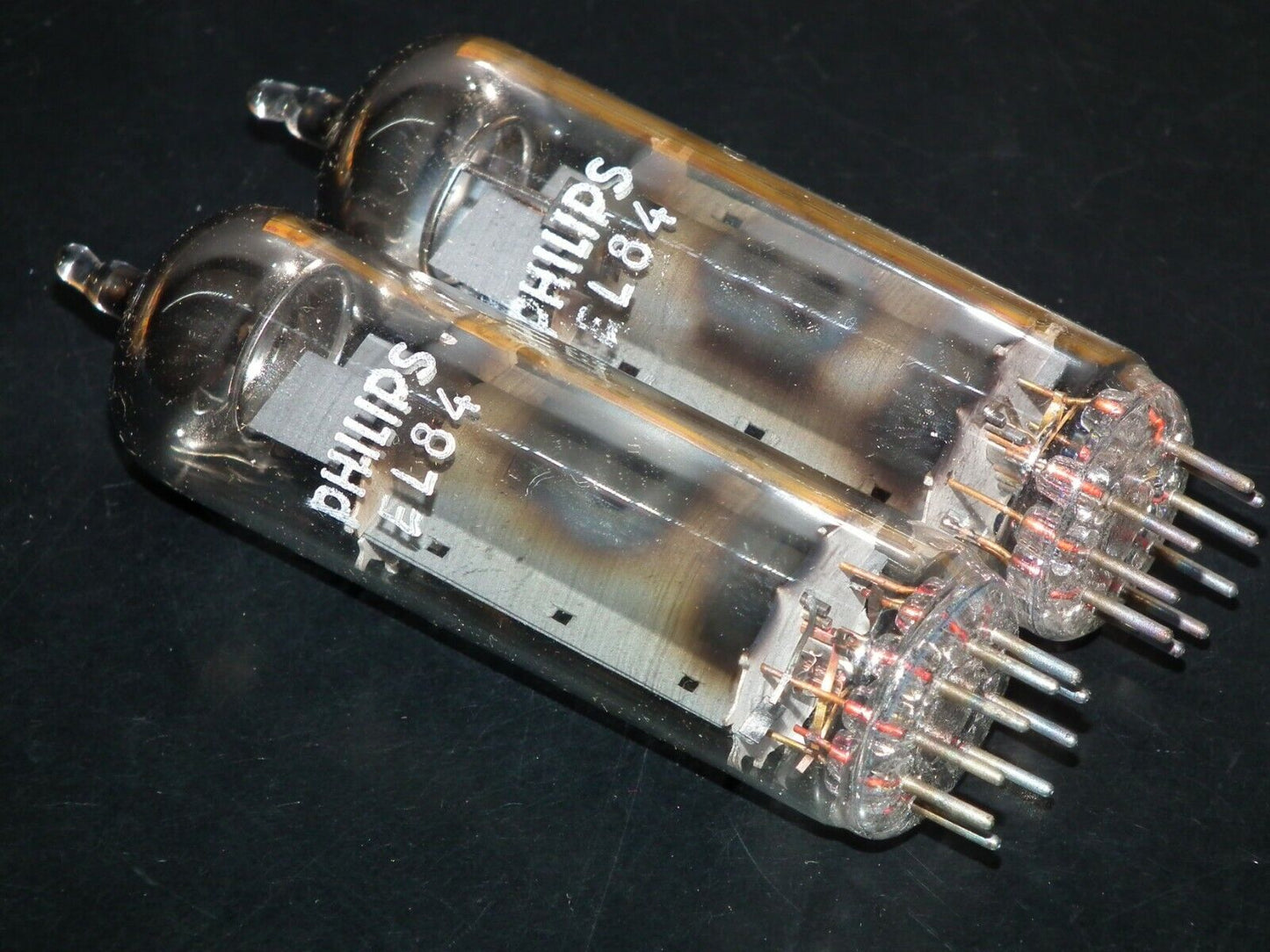 EL84 6BQ5 Tungsram Platinum Matched Pair NOS NIB Rebranded Philips early 70s