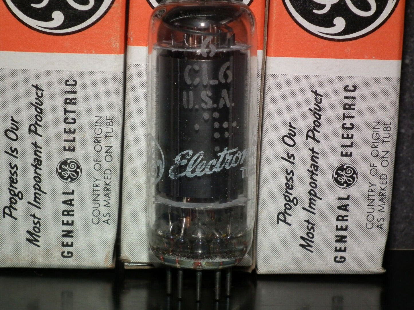 6CL6 GE NOS NIB vacuum tube AF pentode