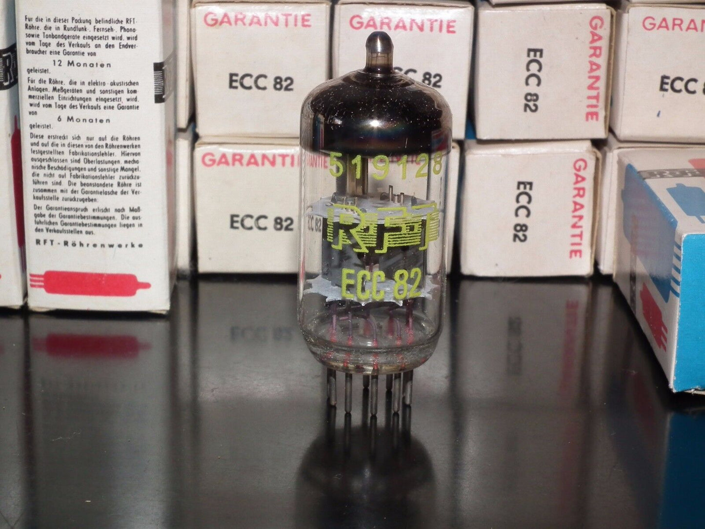 ECC82 12AU7 RFT Germany NOS NIB from 60s