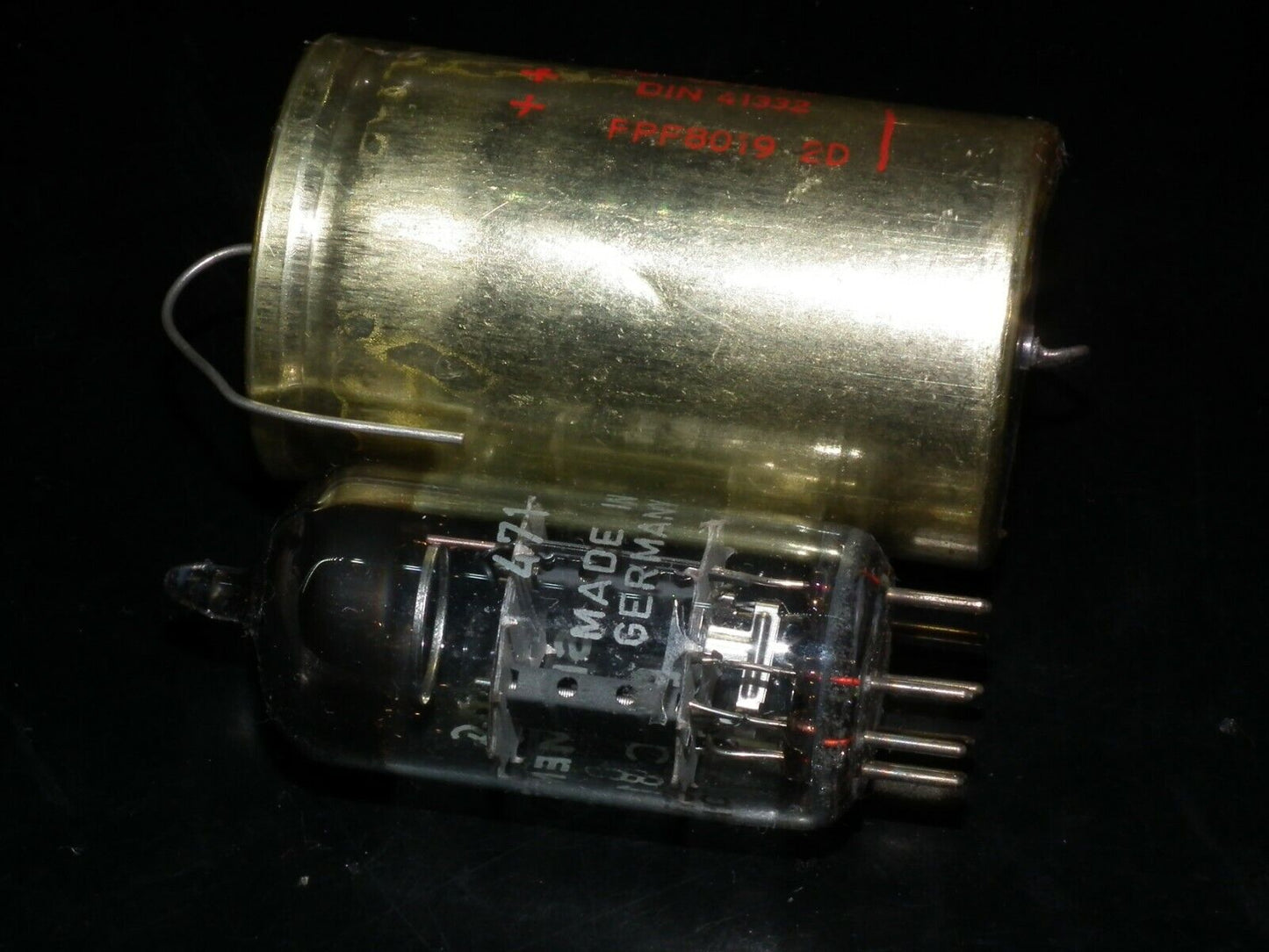 NOS Sprague electrolytic capacitors 6800uF 40V Made in USA