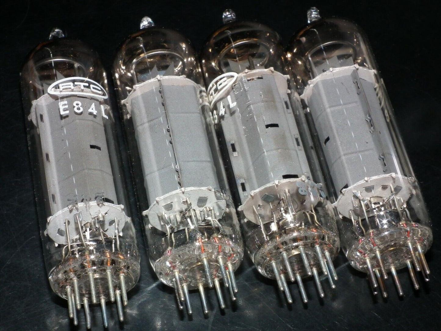 E84L 7320 Platinum Matched Quad Siemens Halske Branded RTC NOS NIB EL84 6BQ5