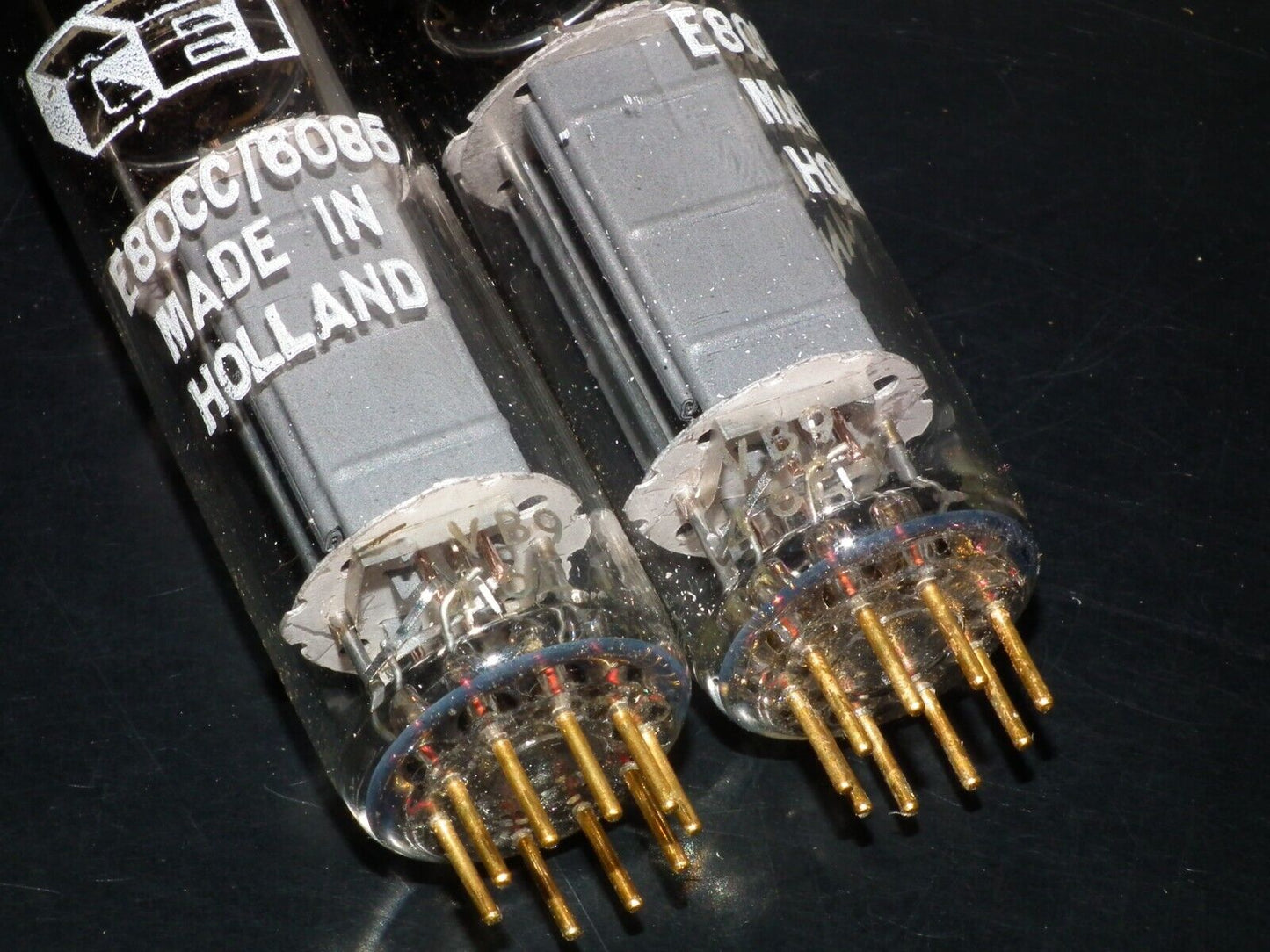 Philips E80CC 6085 Platinum Matched pair NOS NIB Rebranded CEI Made in Holland