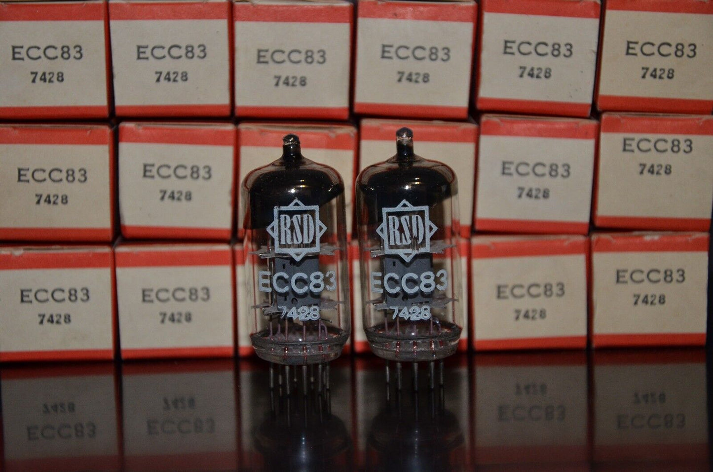 One (1 pcs) ECC83 12AX7 RFT Germany rebranded RSD NOS NIB Single Tube
