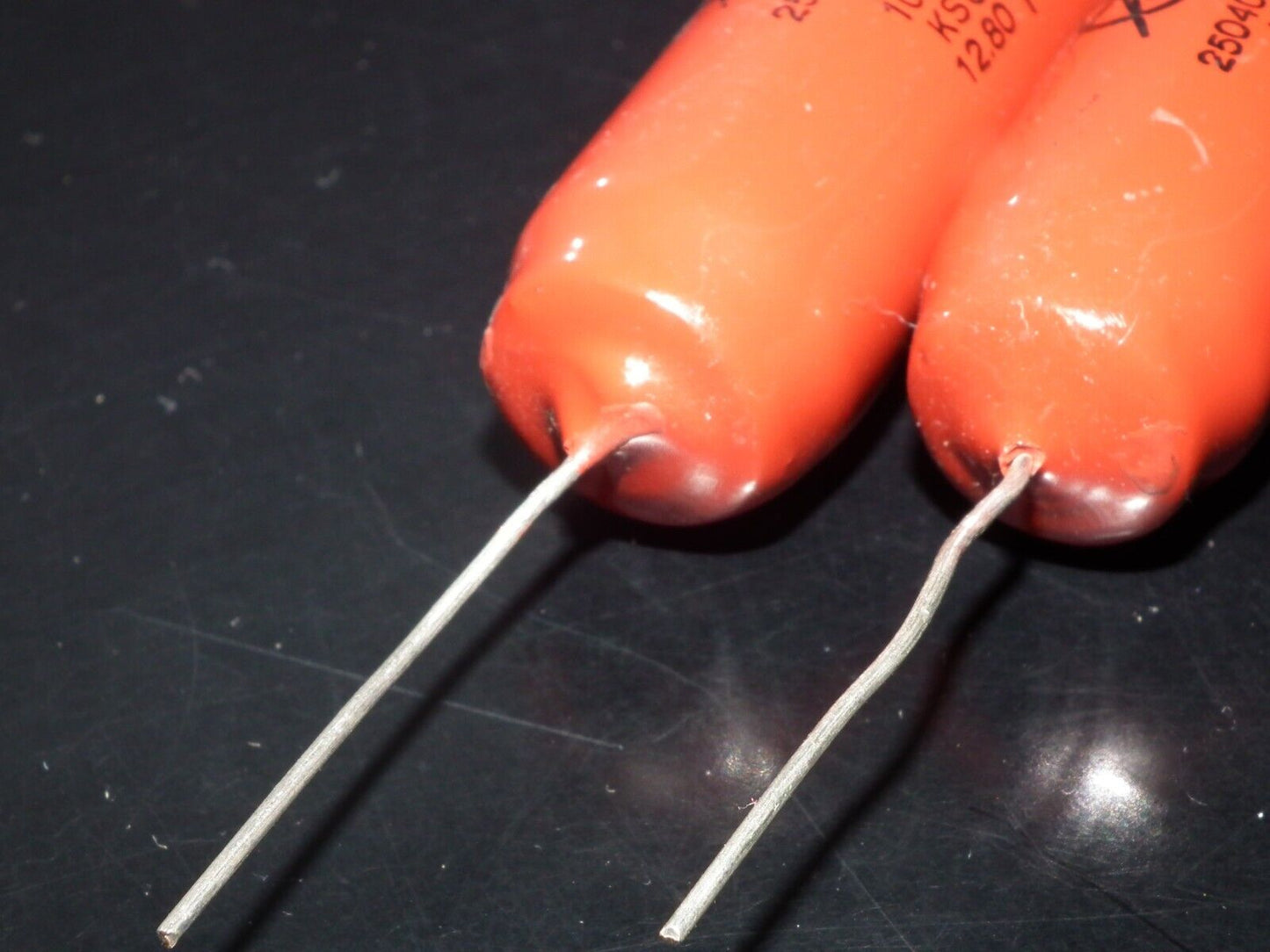 Two vintage capacitors 250400pF / 250nF / 0.25uF 100V ISKRA 1980 HI End Tube Amp