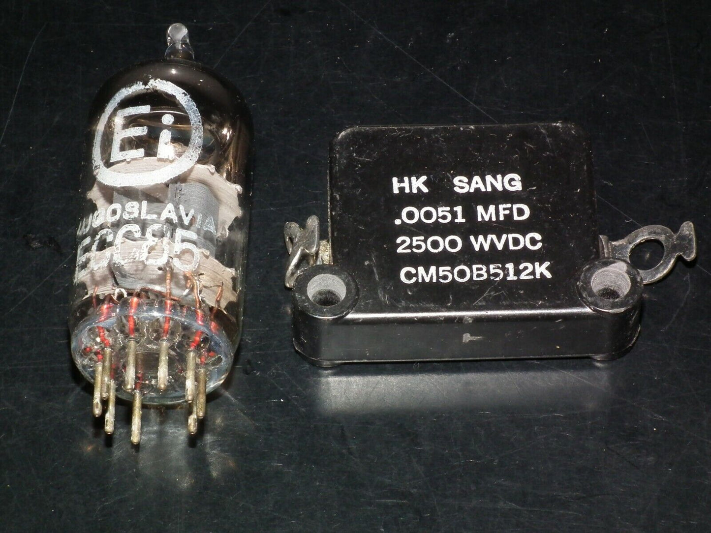 One vintage NOS MICA capacitor 0.0051 mfd 2500V Sangamo USA 5100pf 2.5KV