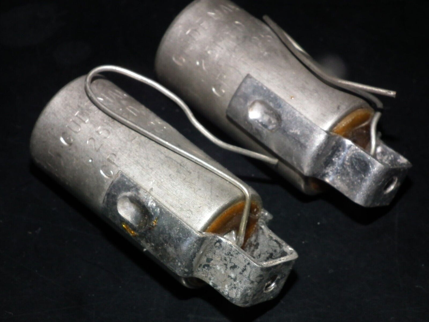 Two Vintage NOS GUDEMAN PIO Capacitors 0.25uF 200V 250nF NOS Paper In Oil