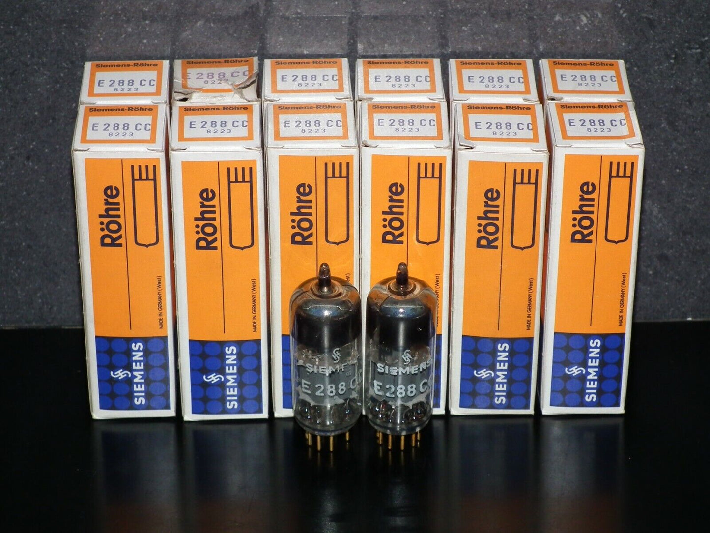 E288CC Siemens 8223 Platinum Matched Pair NOS NIB Munich Tube Plant