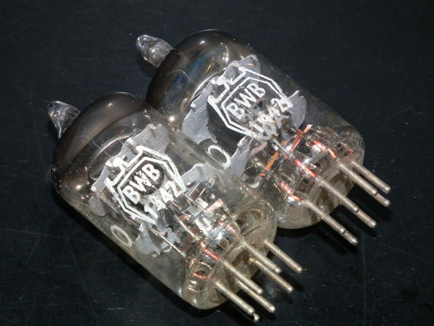 Platinum Matched Pair CV850 Mullard 5654 6AK5W EF95 Rebranded Valvo Little Dot