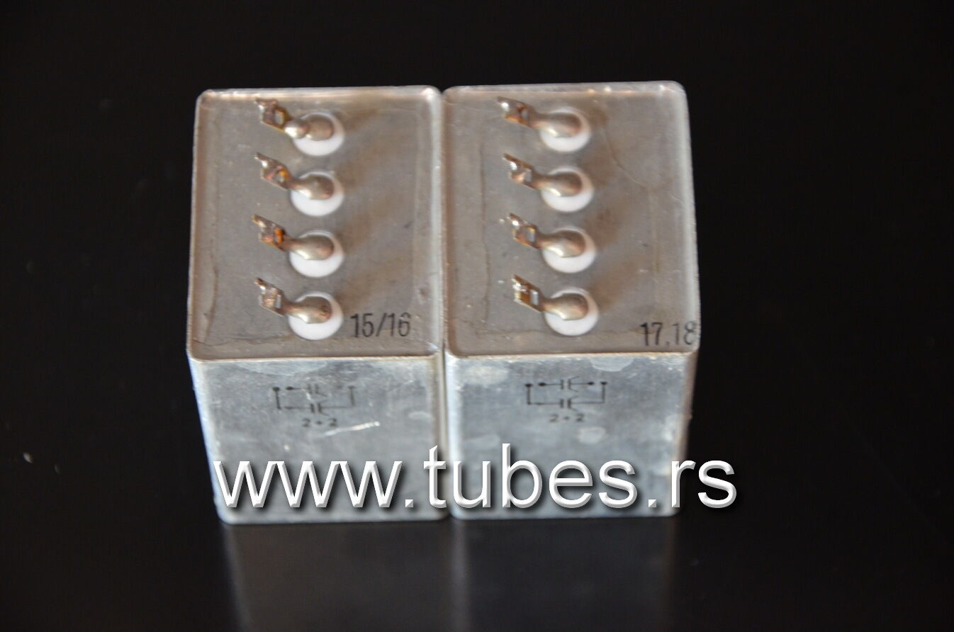 Two vintage Siemens PIO capacitors 2 + 2 uF 160V Klangfilm late 60s West Germany