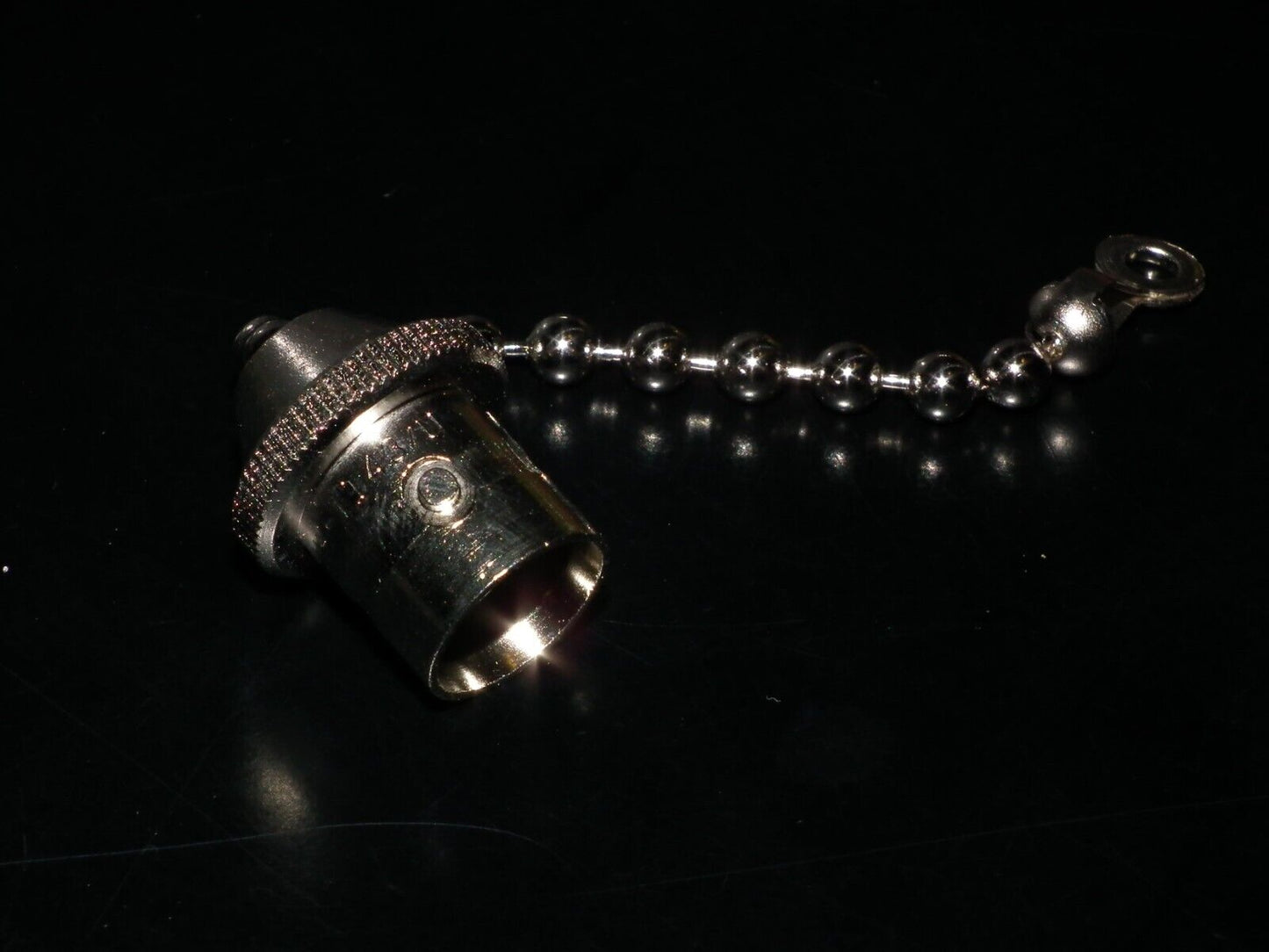 Amphenol MX-1143/U vintage N End Male Dust Cap + Chain NOS New Old Stock