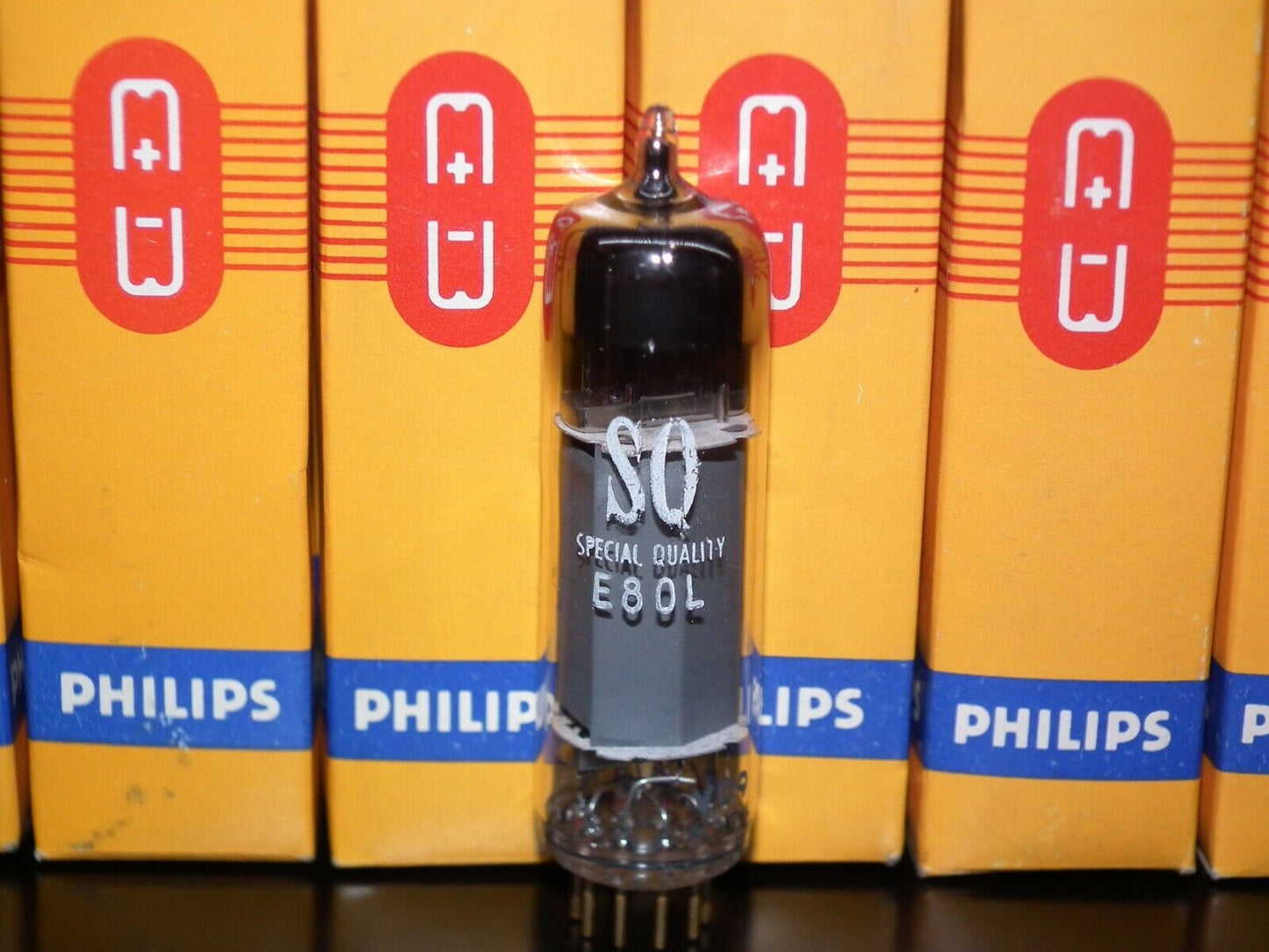 E80L Philips 6227 NOS Big O Getter Gold Pins SQ Made in Holland