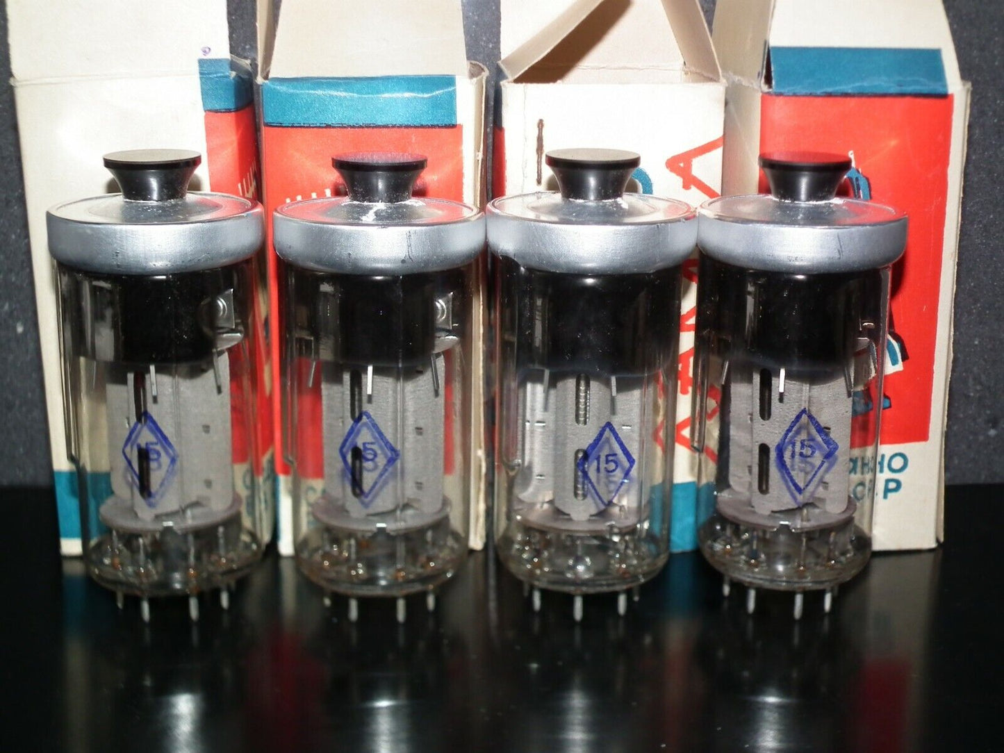 Platinum matched quad GU50 NOS NIB (FU50, LS50)