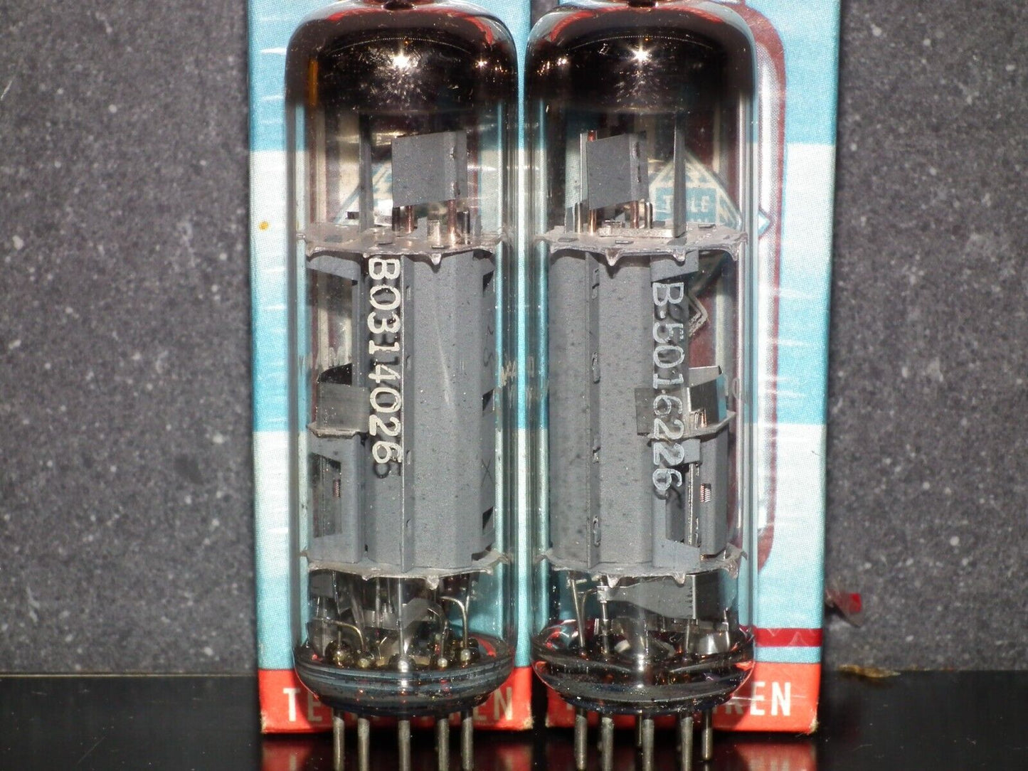 Platinum Matched Pair PCL86 14GW8 Telefun NOS NIB Berlin tube plant Diamond bttm
