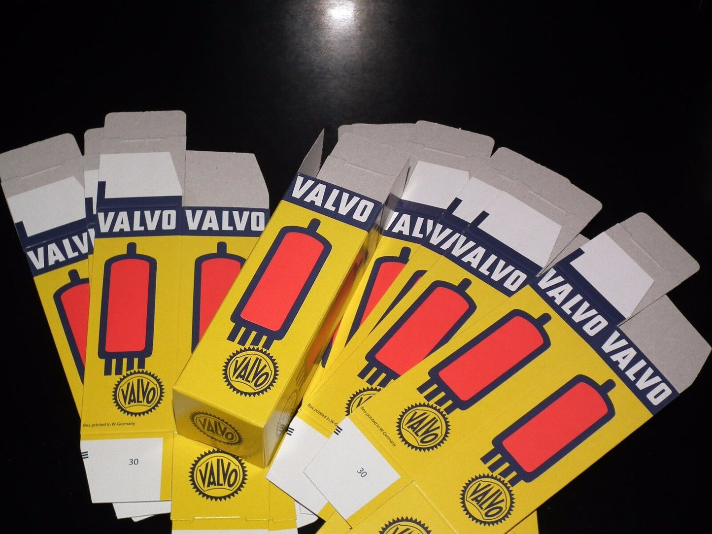 20 pcs Valvo Tube Boxes for Octal and Magnoval tubes EL34 GZ34 6CA7 6SN7 5AR4