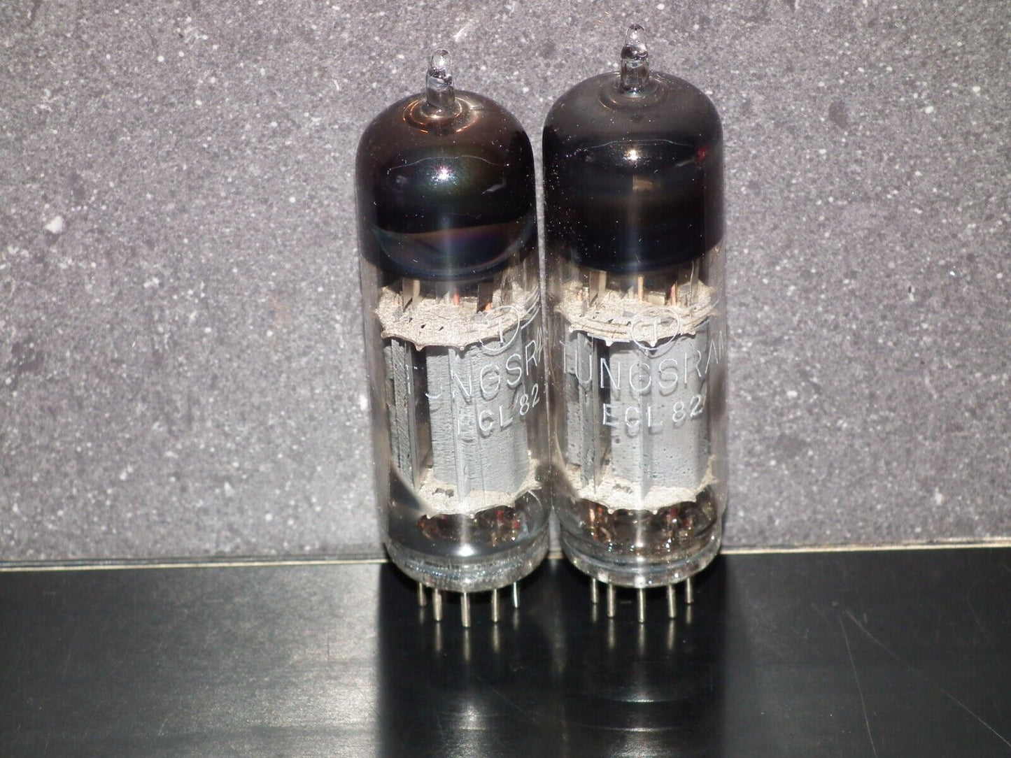 Platinum Matched Pair ECL82 Tungsram 6BM8 NOS Foil Getter