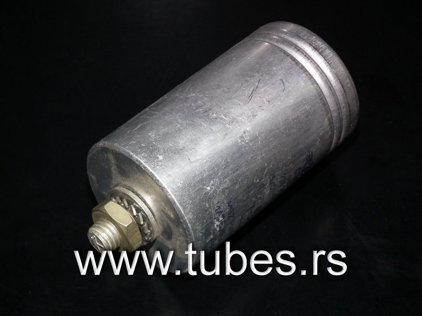 One vintage PIO RC capacitor 18uF 220V Made in Hungary in 80s