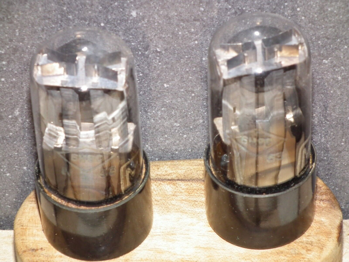 Platinum Matched Pair Foton 6SN7GT 6N8S NOS early 50s Tashkent Plant Great Sound