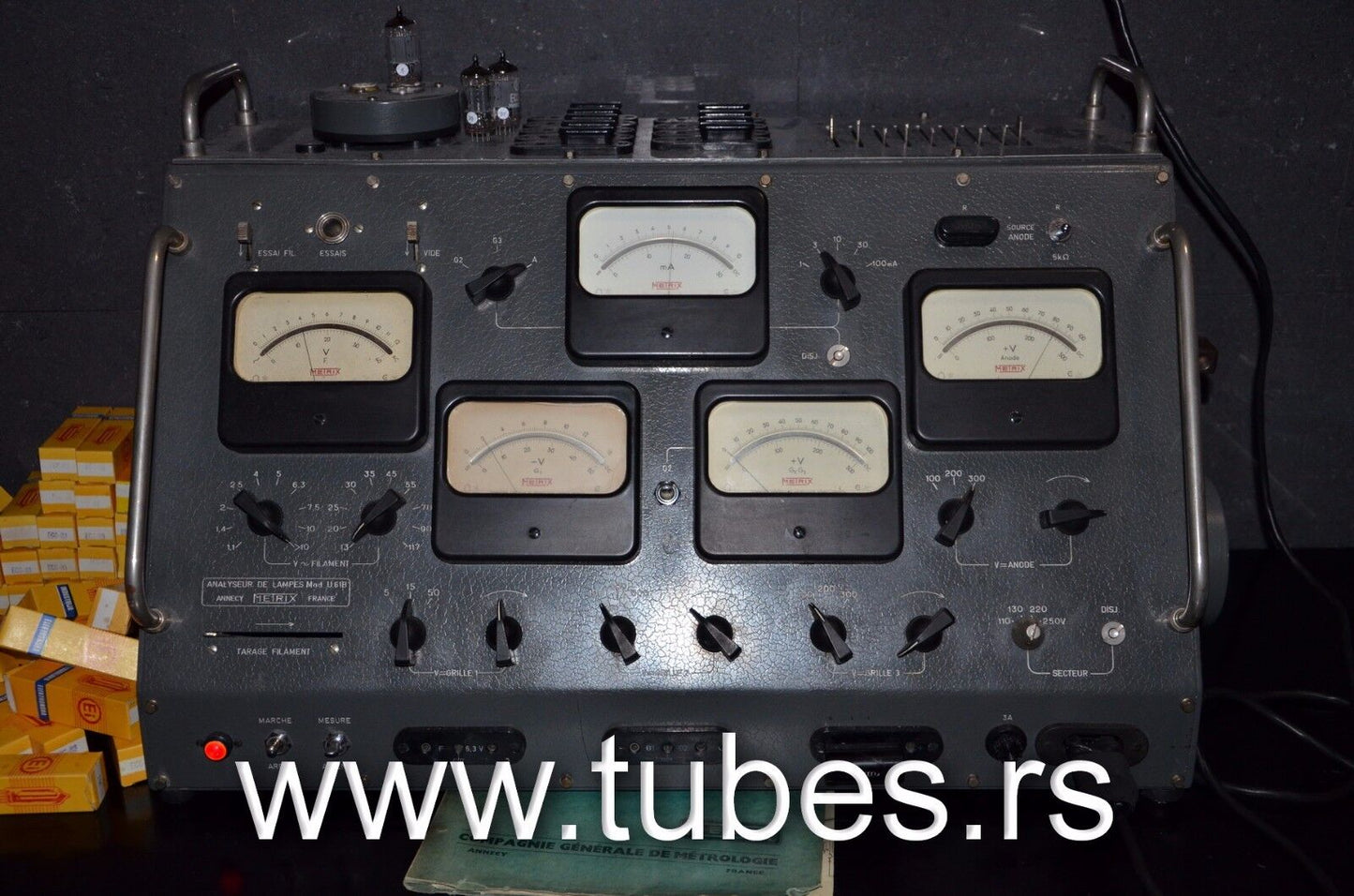 Matched Pair ECC82 12AU7 EI Yugoslavia Telefunken Long Smooth Plates 17mm Used