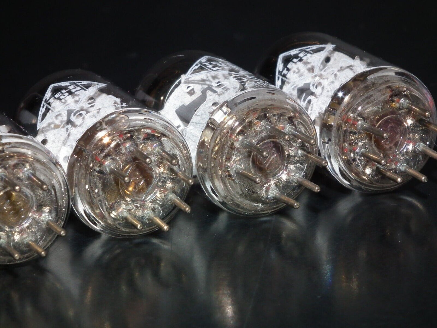 Platinum Matched Quad Telefunken 5654 6AK5 EF95 NOS NIB Ulm Diamond Bottom DB